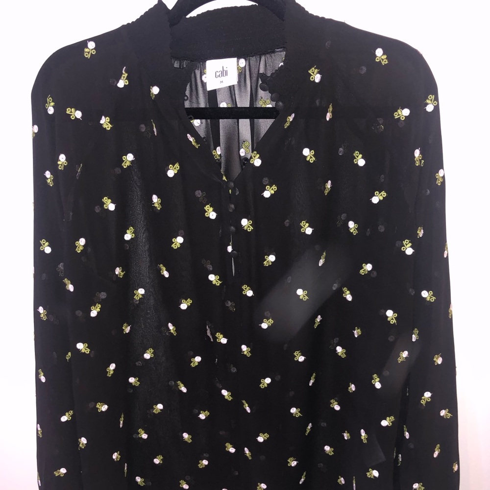 Cabi 5338 sheer long sleeve
